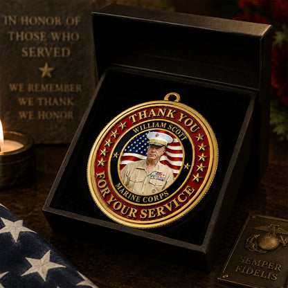 Family Pride America 250 with Picture  - Real 3D Raised Ornament
