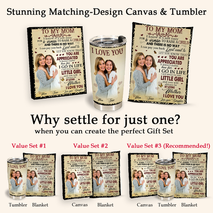 Custom Photo Quilt - To My Mom I Know It's Not Easy - Daughter To Mom, Mother's Day Gift For Mom 3_cdb8d74c-20a9-4c78-8f7f-969d095a00d8.png