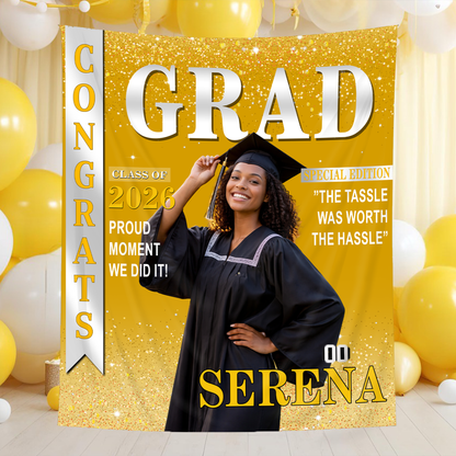 Party Backdrop - Personalized Graduation Decor