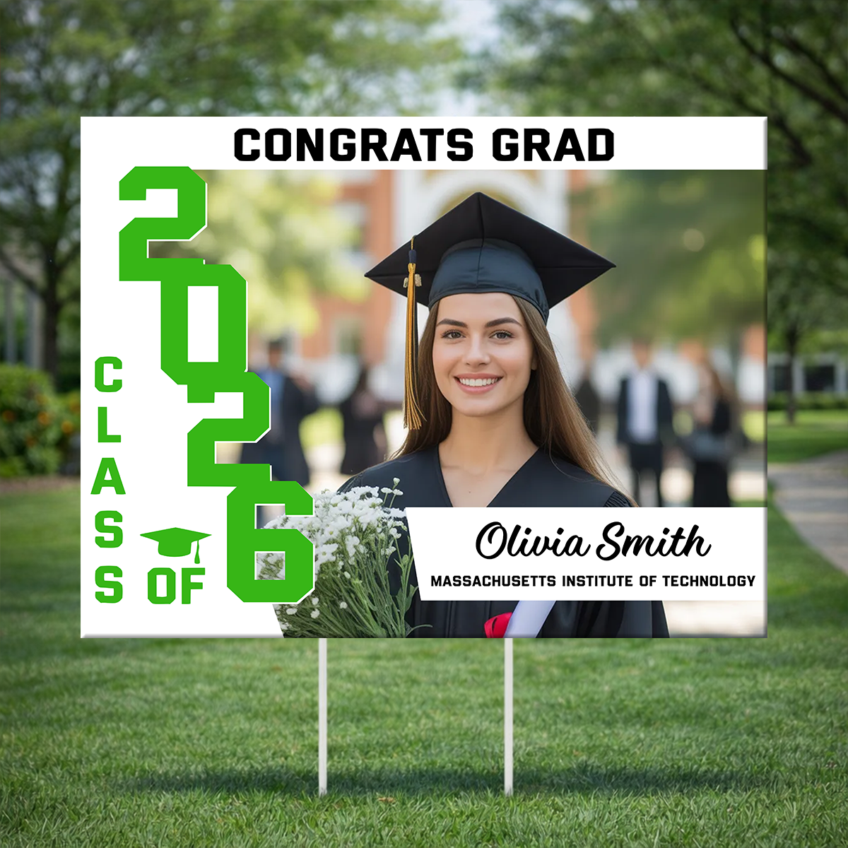 Congratulation Yard Sign - Class of 2026 Lawn Sign