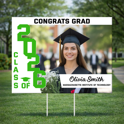 Congratulation Yard Sign - Class of 2026 Lawn Sign