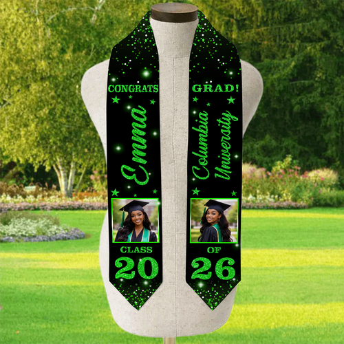 Stoles with Photo, Special Graduation Gift - Graduation Sash Class of 2026