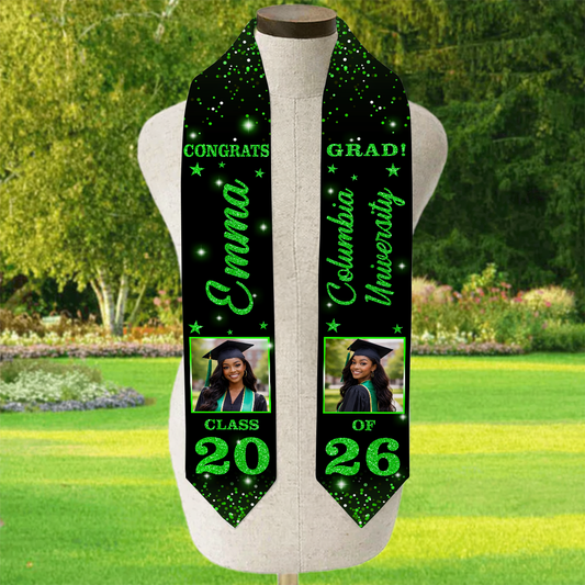 Stoles with Photo, Special Graduation Gift - Graduation Sash Class of 2026