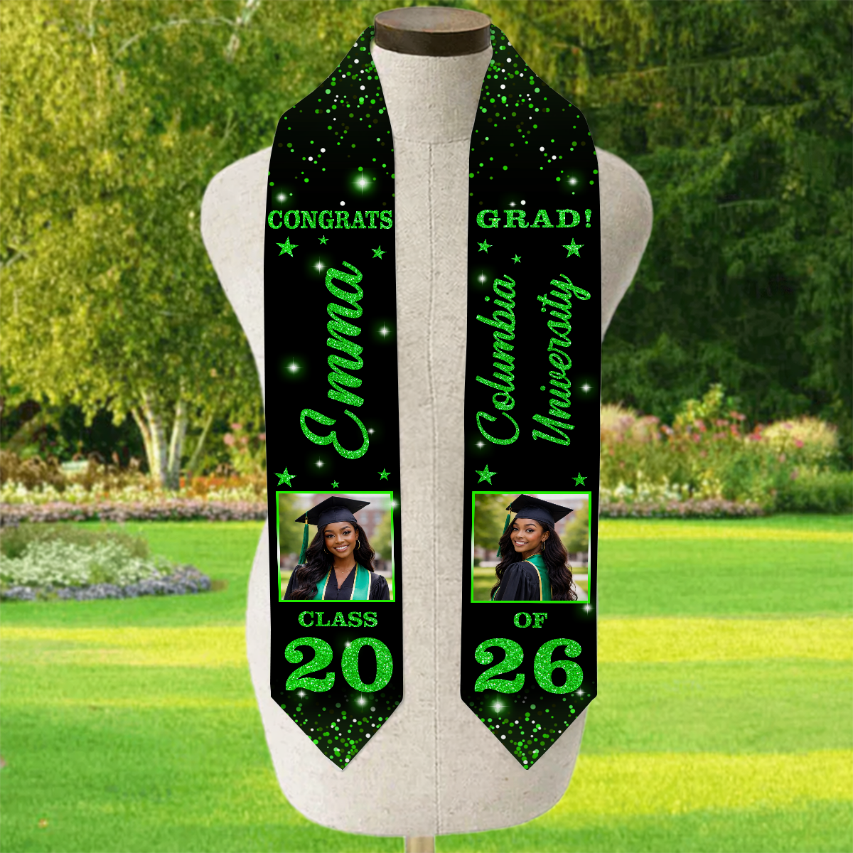 Stoles with Photo, Special Graduation Gift - Graduation Sash Class of 2026