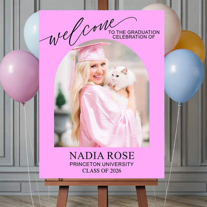 Minimalist Graduation Class Of 2026 - Graduation Welcome Sign Party