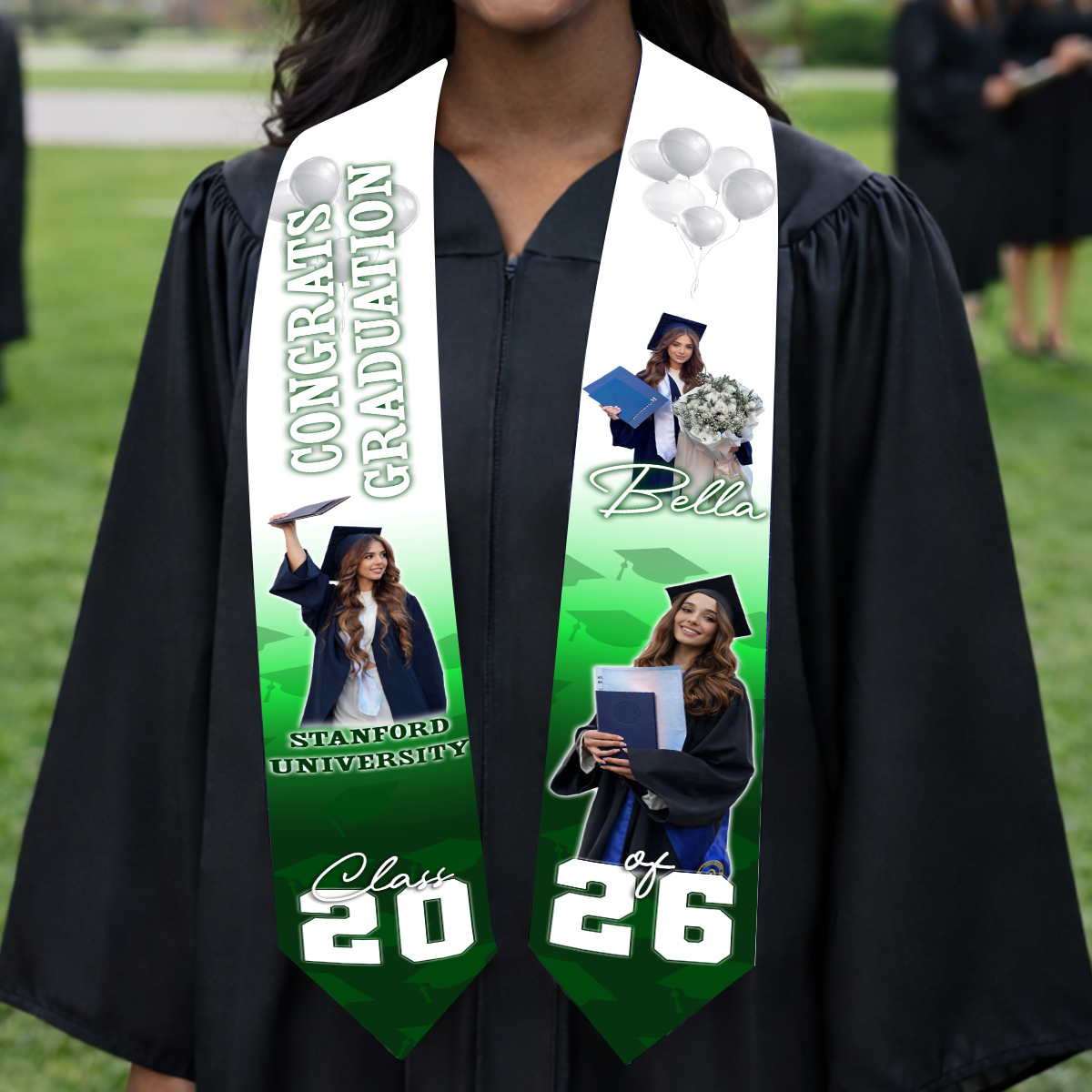 Graduation Photo Stoles - Personalized Class Of 2026