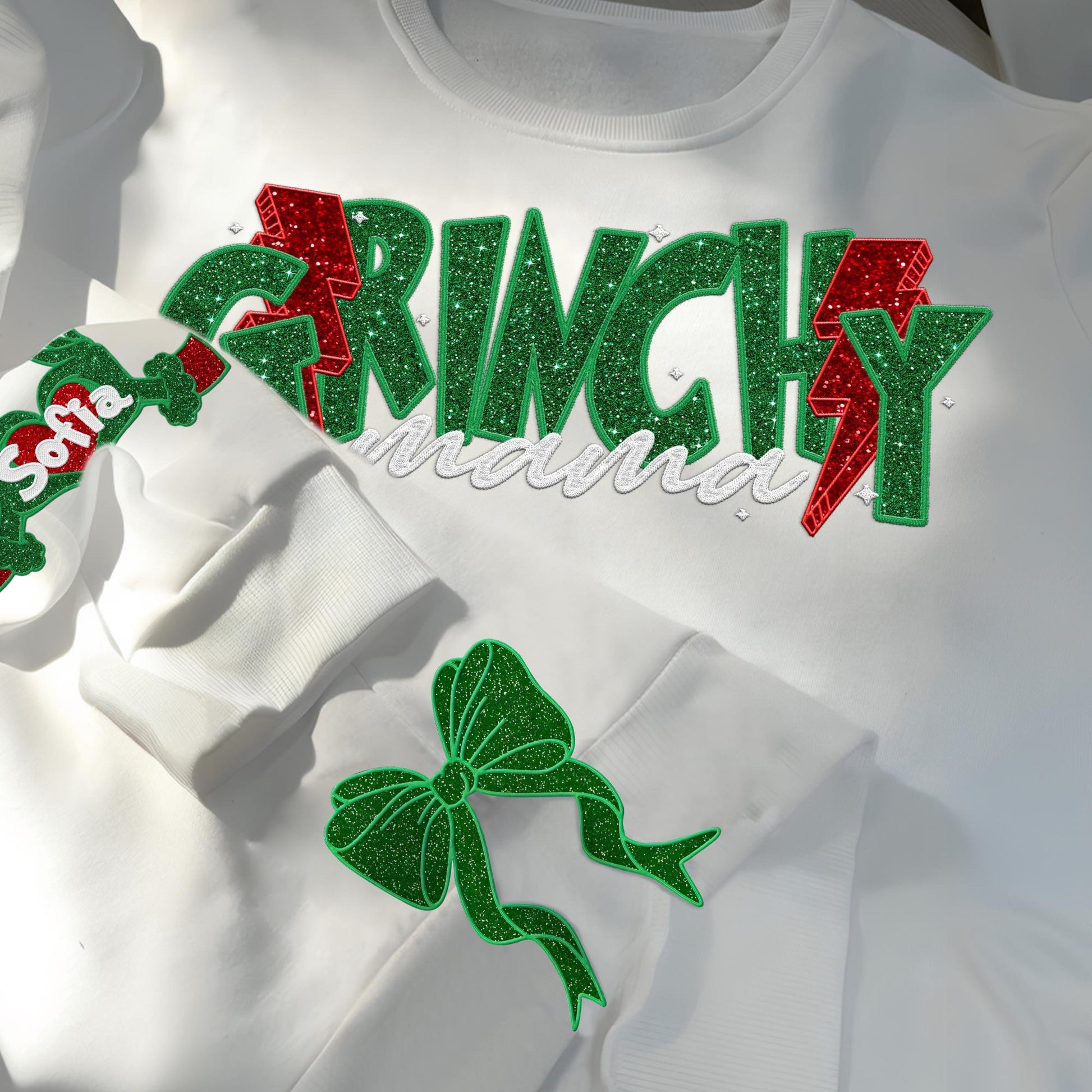 Custom Embroidered Christmas Mama Sweatshirt Christmas Bow Embellished Sweatshirt Side Bow Cut-Out Sweatshirt Christmas Xmas Gift For Women 3_e0d766b5-0543-45f1-8d25-32ea0c8843fc.jpg