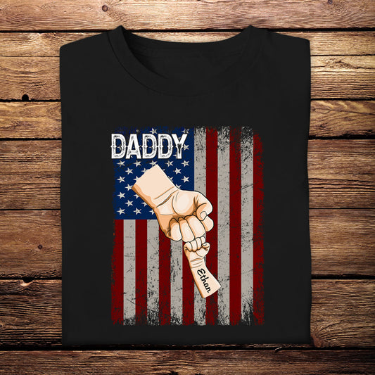 Grandpa & Grandkids American Fist Bump - Personalized Apparel - Loving Gift For Father, Dad, Father's Day 3_e1d3798e-3096-4386-838b-aa17b07d00ad.jpg