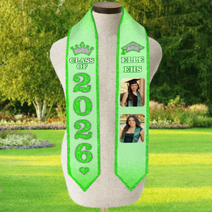 Glitter Graduation Sash Class of 2026