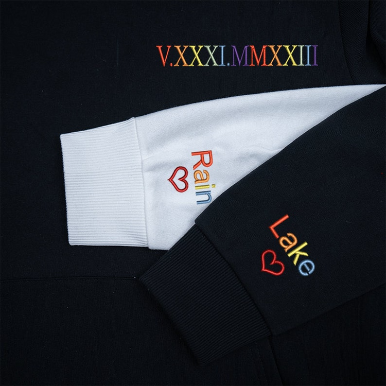 Custom Rainbow Roman Numerals - Personalized Embroidered Apparel - Gift For Couple 3_e837cb7b-d228-4431-9906-4236f22f7fbd.png