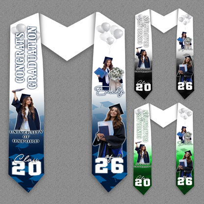 Graduation Photo Stoles - Personalized Class Of 2026