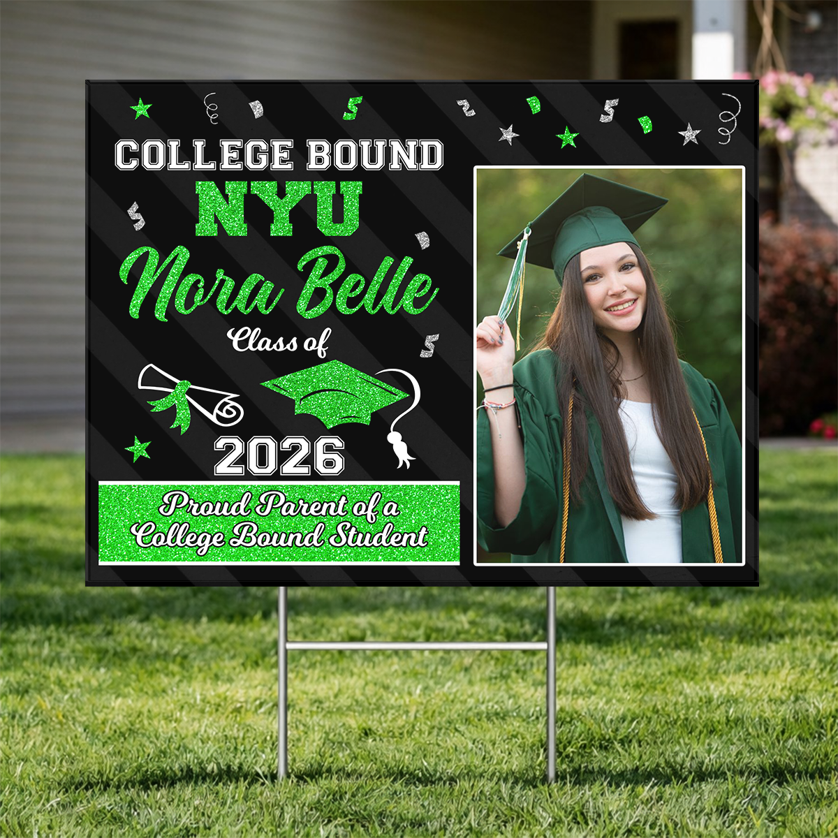 Graduation Party Decorations - Class of 2026 Lawn Sign