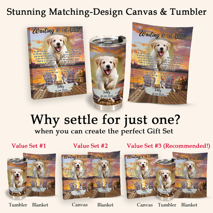 Personalized Dog Memorial Blanket - I Was Just A Pup When We First Met - Dog Memorial Gift For Him 3_f1feac75-fe58-41e1-99d4-9a2d89782494.png