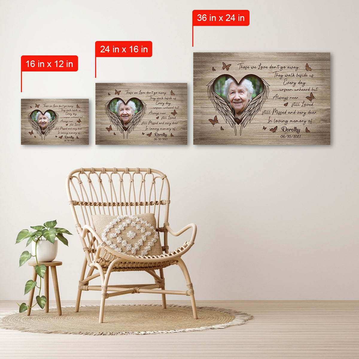 They Walk Beside Us Everyday - Personalized Canvas - Loving, Memorial Gift For Family Members With Lost One 3_ff81b87a-991f-4328-984b-6957a6742bed.jpg