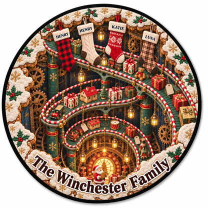 Our Christmas Story Christmas Cheer 3D Illusion Quilted Rug - Personalized Quilted Mat 3a6e6281-7400-42d6-9d6c-e2641b076e06-02d58475-a6bc-4583-9426-f124fb008e87.png