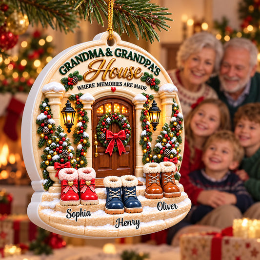 Grandma & Grandpa's House Grandkids Welcome - Personalized Real 3D Raised Ornament 3a8aa5de-67ae-4b9e-8a95-b7437689e49f-1.jpg
