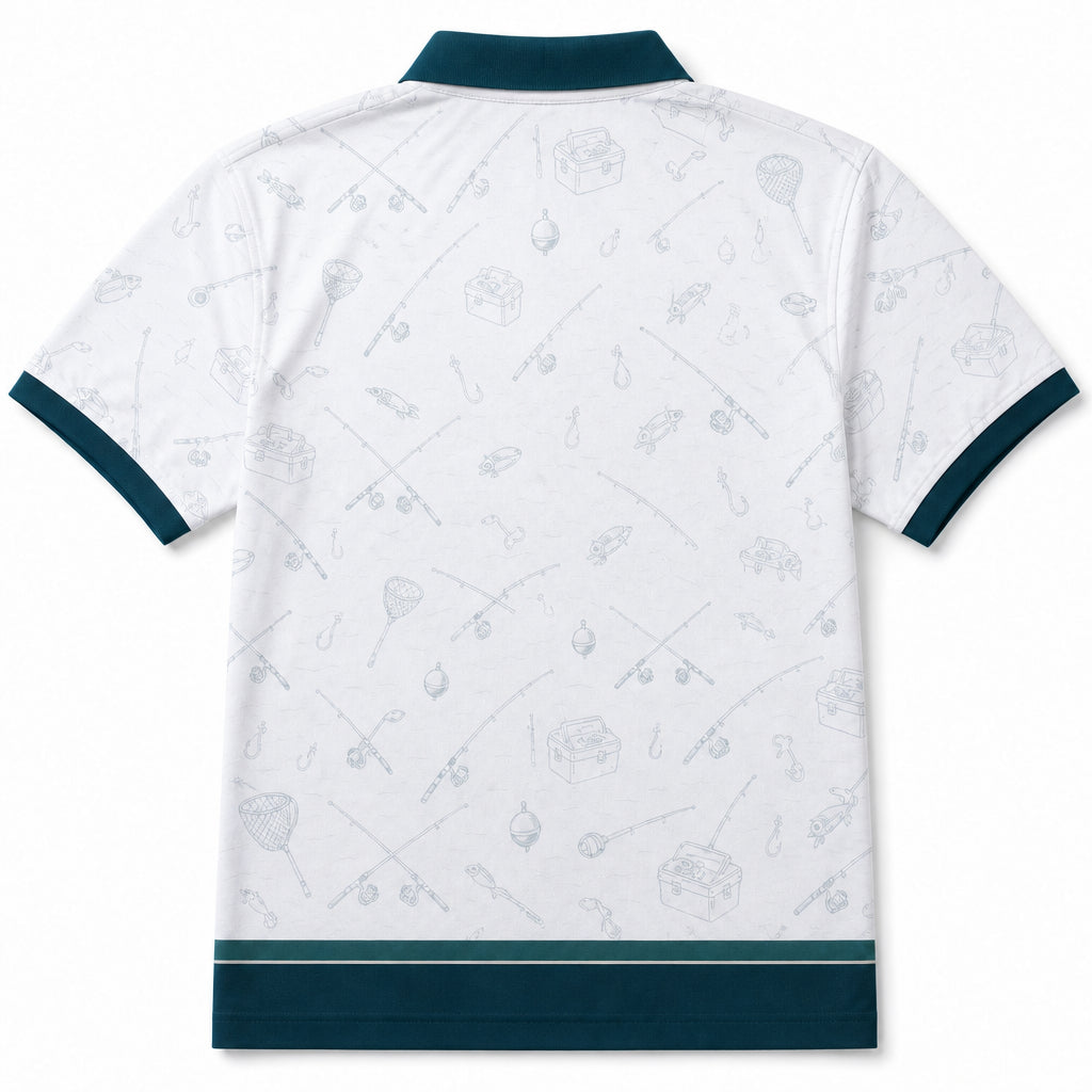 Fishing Dad Polo - Back view