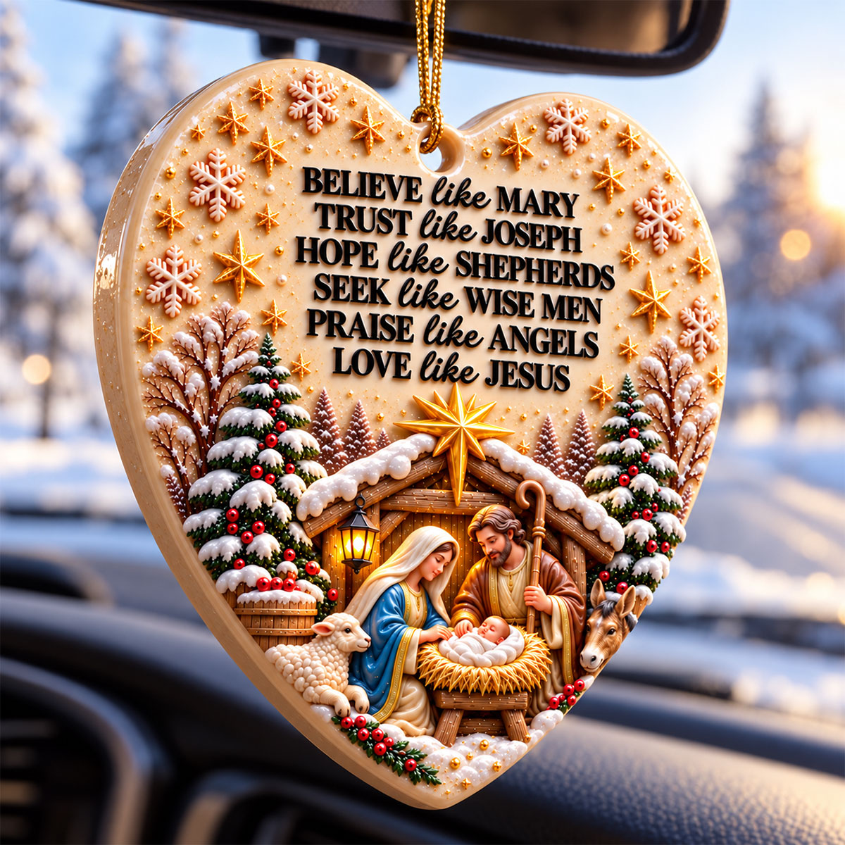 Love Like Jesus Heart 3D Ornamnet- Custom Christmas Ornament - Real 3D Raised Ornament 3ab0ed36-21c2-4089-b4d7-37a9ab3df967-5.jpg