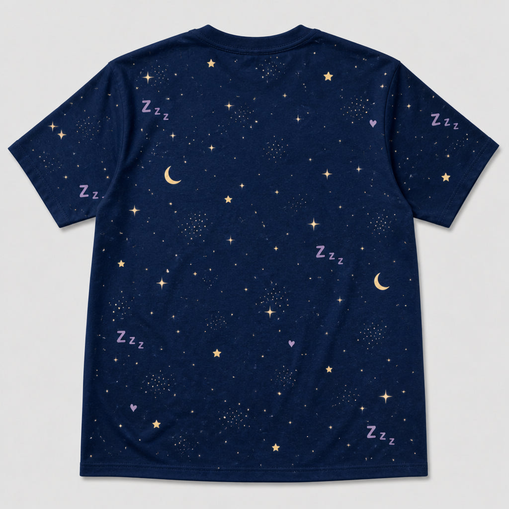 Official Sleepshirt — Pet + Owner Photo AOP Tee - Back view