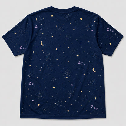 Official Sleepshirt — Pet + Owner Photo AOP Tee - Back view