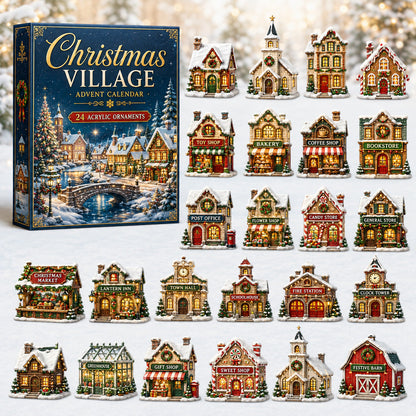 Christmas Village Houses Advent Calendar 2026 - 24-Day Festive Countdown, Acrylic Charms Blind Box - Gift For Family & Friends 3b232bc1-091e-45bb-9852-94219b811632-christmas-village.jpg