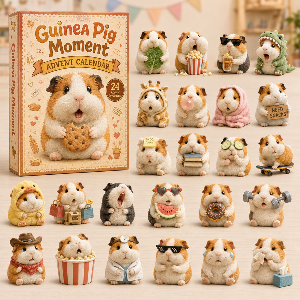 Guinea Pig Moment Advent Calendar 2026 - 24-Day Festive Countdown, Acrylic Charms Blind Box - Gift For Guinea Pig Lovers 3bc163f5-8697-4de1-815b-1e5f5a5fd241-guinea.jpg