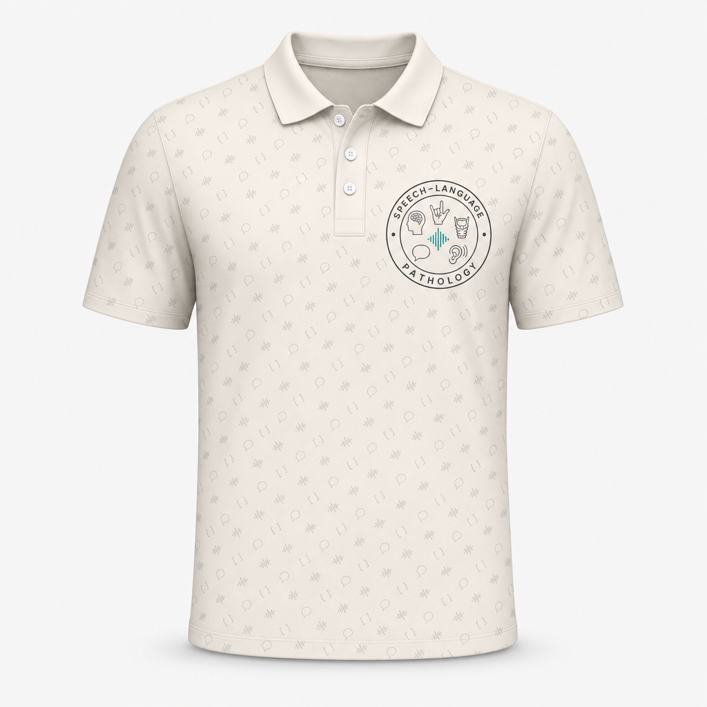 Speech-Language Pathology Crest Polo - Polo shirt - All over printed 3c27d7ee-2c8d-4029-93b1-3d32407682c5.png