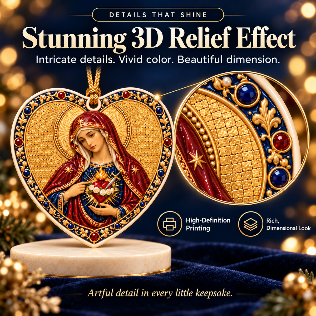 Jesus the Good Shepherd – 3D Ceramic Heart Ornament | Medieval-Inspired Sacred Décor & Christian Gift 3c421e92-4388-478f-a13d-b07c4f78889f-Tr-i-tim-g-m-3D-tinh-x-o-1.png