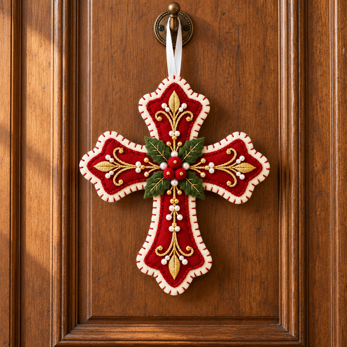 Ruby Christmas Cross Ornament, Religious Christmas Decor, Winter Gift For Handmade Lover 3caaaac1-35cb-4183-8438-abae88ff61f4-Th-nh-gi-n-tr-n-c-a-g-4.png