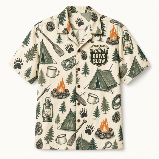 Drive Slow Drunk Campers Matter – Camping Pattern Hawaiian Shirt - Hawaiian Shirt - AOP 3cbb45da-306f-49fb-abe9-9ddc0b1d1e00.png