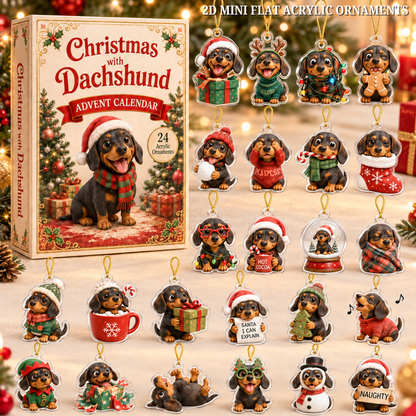 Christmas With Dachshund Advent Calendar 2026 - 24-Day Festive Countdown, Acrylic Charms Blind Box - Gift For Dachshund Lovers 3d3d3024-ad0d-4225-8af7-919c7262673b-dachshund-text.png