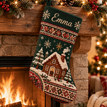 Personalized Christmas Stocking, Custom Name Printed Holiday Sock, Reindeer Santa Snowman Family Mantel Decor, Xmas Keepsake Gift 3d83c559-8ad5-401b-9235-4113ce1c8be5-5.png