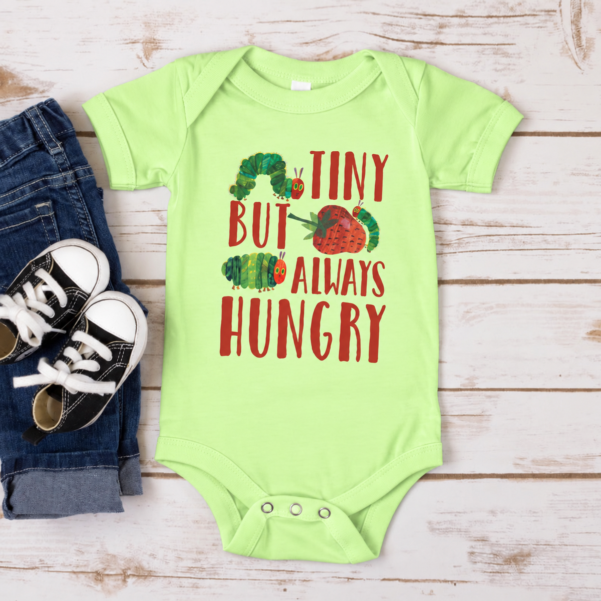 Tiny But Always Hungry T-Shirt, Cute Baby Onesies, Cute Caterpillar Baby Bodysuit, Very Hungry Caterpillar Shirt, Cute Gift 3dfb33c9-63ea-4c9a-ac4b-7fdaacc84027-pi8.png