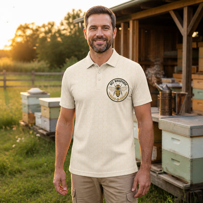 Bee Whisperer Crest Polo - Polo shirt - All over printed 3e0c7c10-1cd7-4027-a56b-07cf98e1950e.jpg