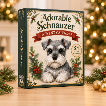 Adorable Schnauzer Advent Calendar 2026 - 24-Day Festive Countdown, Acrylic Charms Blind Box - Gift For Dog Lovers 3e2a0978-4140-4e3c-80c1-bf4dd2d33096-schnauzer-box.png