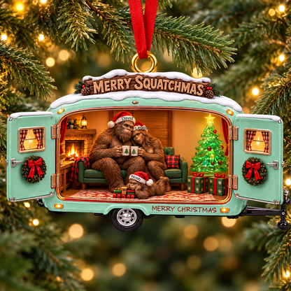Cozy Camping Bigfoot Family 2D Flat Ornament - Personalized Gifts For Camping & Bigfoot Lovers, Unique Christmas Gift 3ee18bbe-7fd9-433f-b542-6acb92c98254-3.png