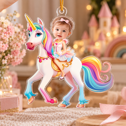 Unicorn Princess - Custom Face Ornament Gifts For Girl, Daughter - Personalized Acrylic Photo Ornament 3f2071d8-9a8f-4804-9e98-2163e5312fc8-2b5d6a25-9c67-46d2-ae09-178df27d355b.png