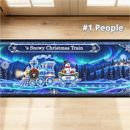 Grandma Snowy Christmas Train - Personalized Runner Rug 3fe0aba4-de32-4e20-8a5b-c33e410c9451-2.png