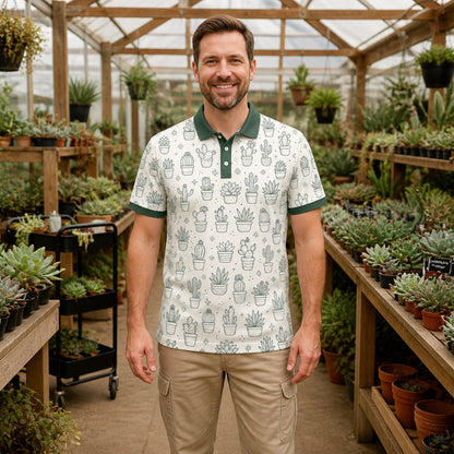 Succulent Scatter AOP Polo - Polo shirt - All over printed 3ff7ddcc-687d-49bf-8646-51dc3ff8cada.jpg