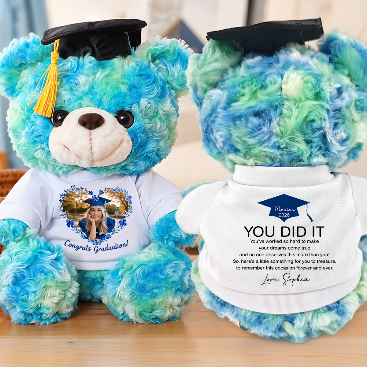 Graduate Bear Gifts - Teddy Bear With Personalized Shirt