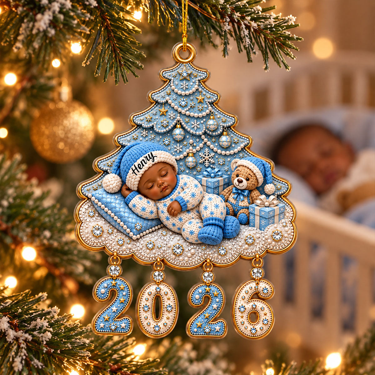 Christmas Baby Keepsake First Christmas Baby First Christmas 250th Ornament - Personalized Acrylic Ornament 404e8ead-2c32-4f92-af71-702ce4a1f6f3-2-1-.jpg