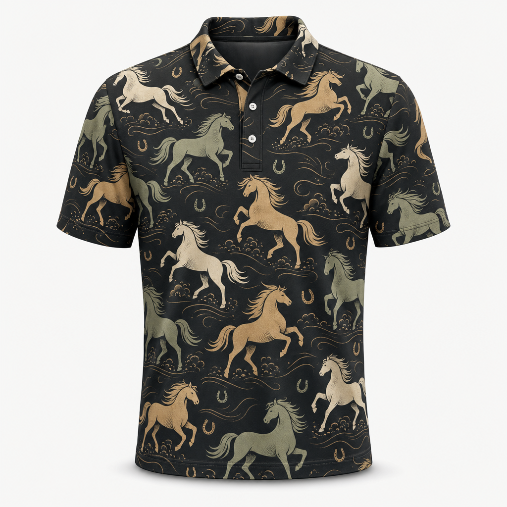 Windborne Horses All-Over Print Polo - Polo shirt - All over printed 40abcc89-944c-46bf-b429-aa90906c00c9.png