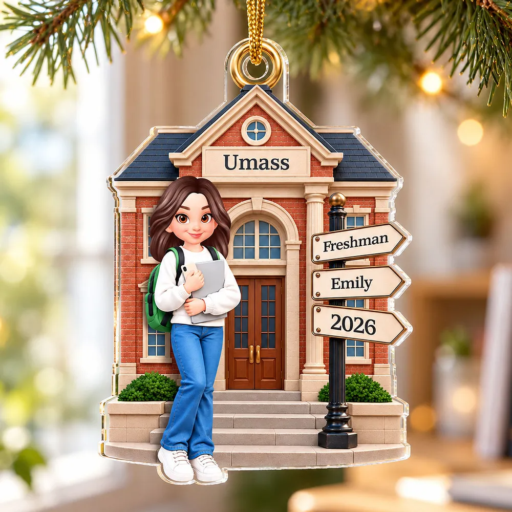 1st Year Of College 2D Flat - Personalized Acrylic Ornament - Christmas Gift for Freshman 40cf9f04-e8b4-4fb1-9f77-ca2f1255884f-v.png