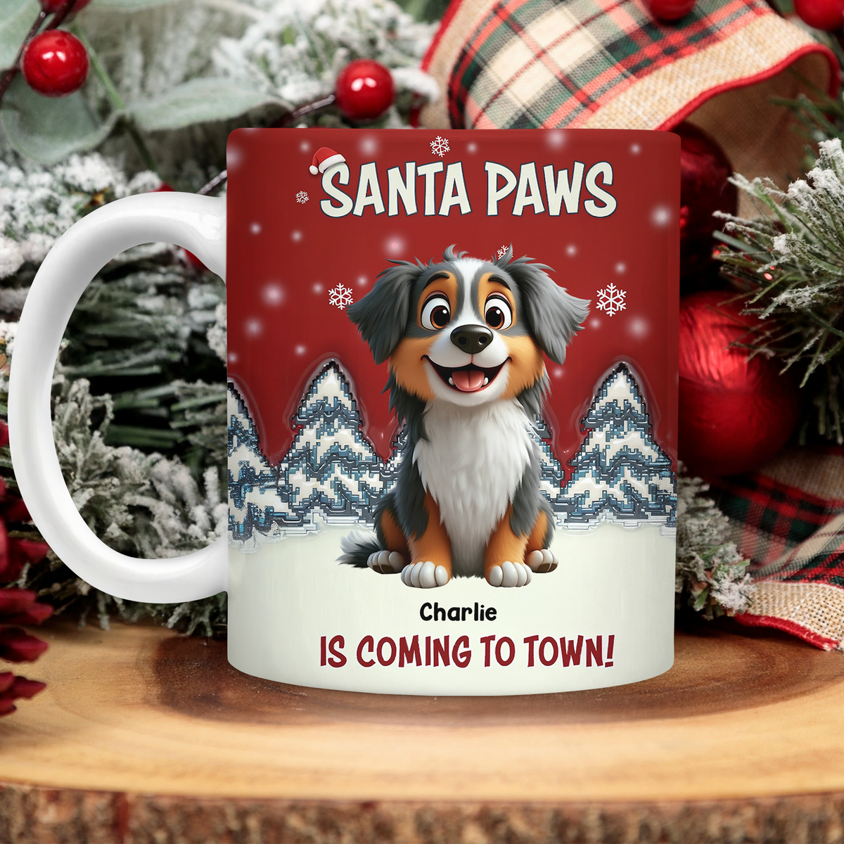 Custom Christmas Dog Mug - Personalized Christmas Birthday Gifts For Dog Lovers, Dog Dad And Mom, Dog Owners - Santa Paws 4165eebc-1239-4f43-a925-2c8311c7d6ae-MK8.png