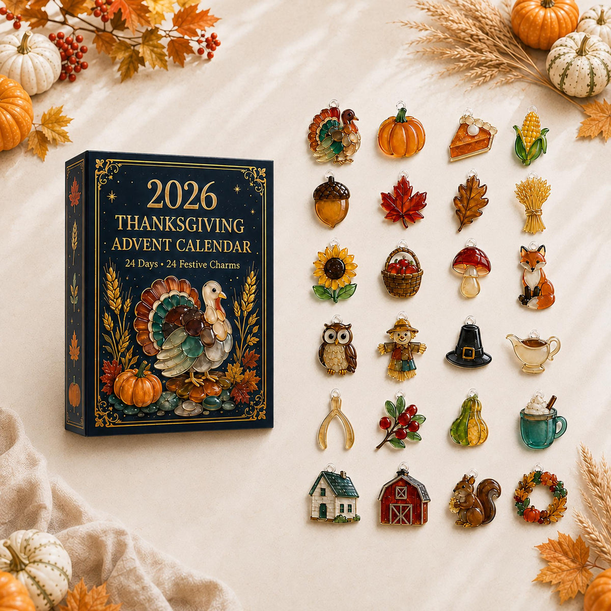 2026 Thanksgiving Advent Calendar, 24-Day Fall Countdown with Acrylic or Wood Charms 4221a291-c2dd-4dc5-90b4-edffefdabec8-2.jpg