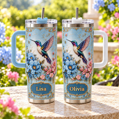Personalized Blue Floral Hummingbird - 40oz Tumbler 4289514c-3da6-40bc-bd1d-71c886db09db-3.jpg