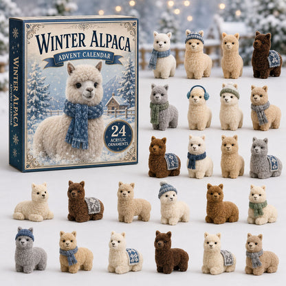 Winter Alpaca Advent Calendar 2026 - 24-Day Festive Countdown, Acrylic Charms Blind Box - Gift For Farm Lovers 42ad46a4-4848-4fd3-b15c-e9a5835e1867-alpaca.jpg