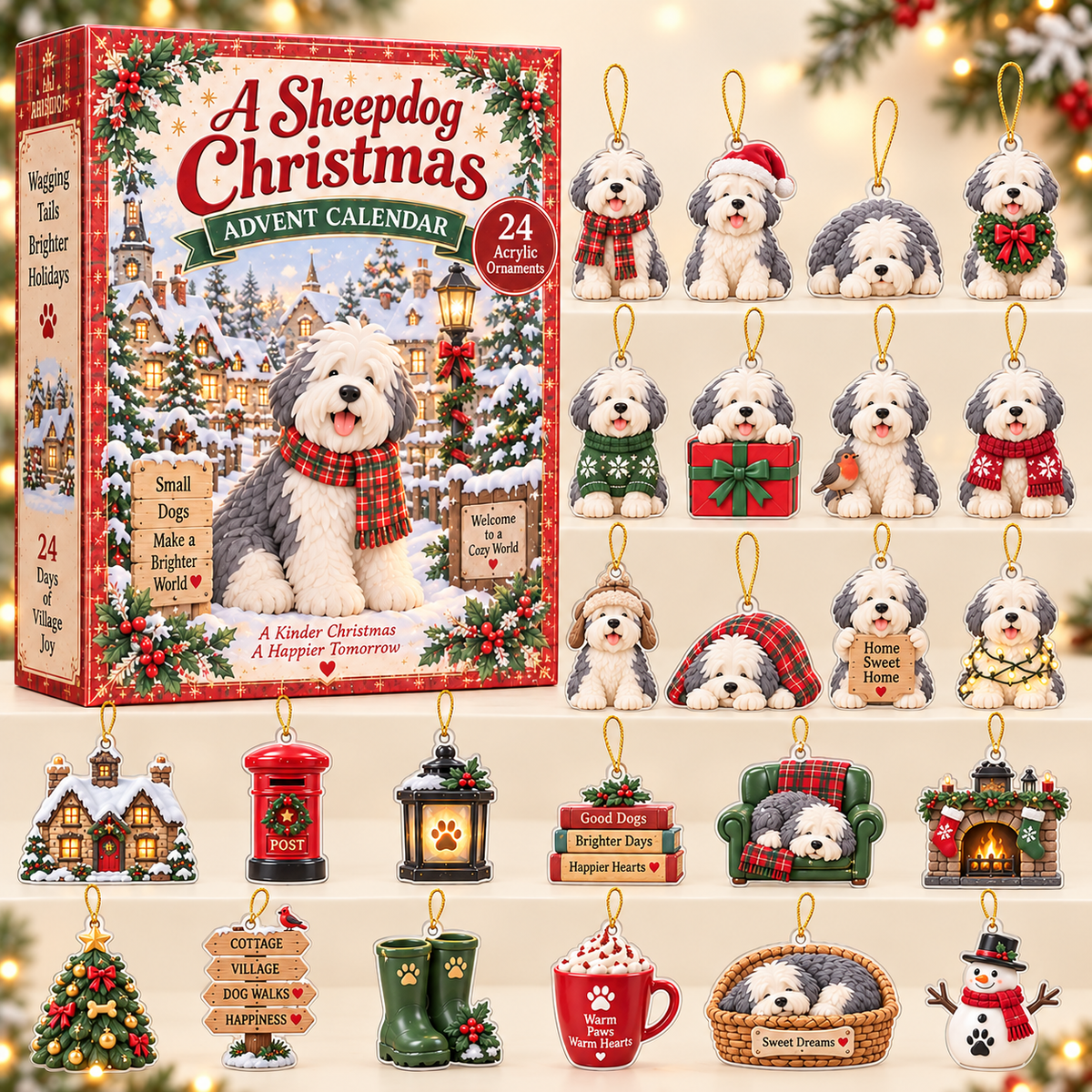 A Sheepdog Christmas Advent Calendar 2026 - 24-Day Festive Countdown, Acrylic Charms Blind Box - Gift For Old English Sheepdog Lovers 43dfa758-a653-42c0-a6d5-de298ddd9229-sheepdog-box-charms.png