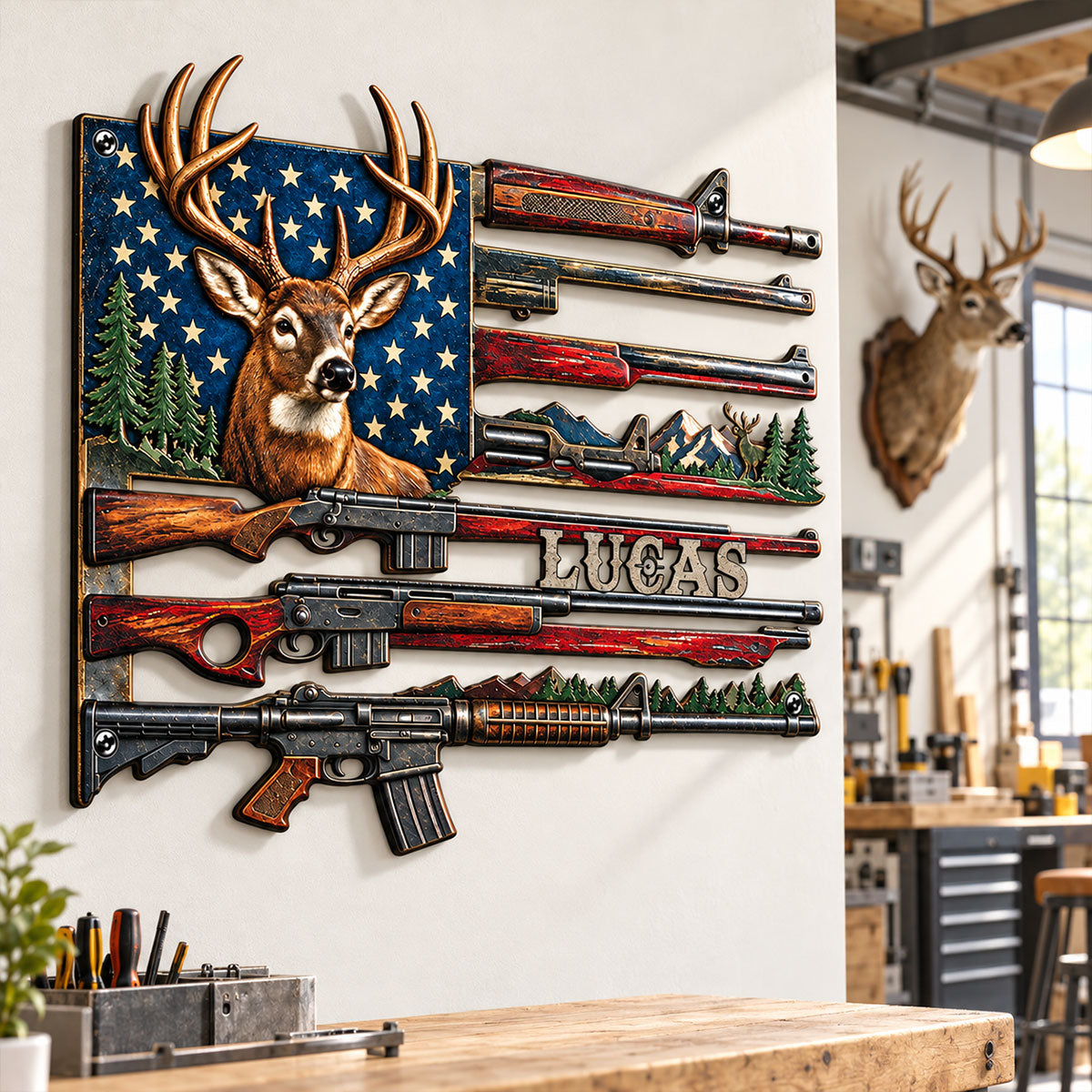 Deer Hunting Metal Wall Art - Custom Gifts for Him 44064b9c-64dc-4f2e-aa55-40c2adde08fd-1.jpg