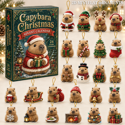 Capybara Christmas Advent Calendar 2026 - 24-Day Festive Countdown, Acrylic Charms Blind Box - Gift For Capybara Lovers 44ae7942-51ab-4a2b-9ac4-96da9681f408-capybara-text.png